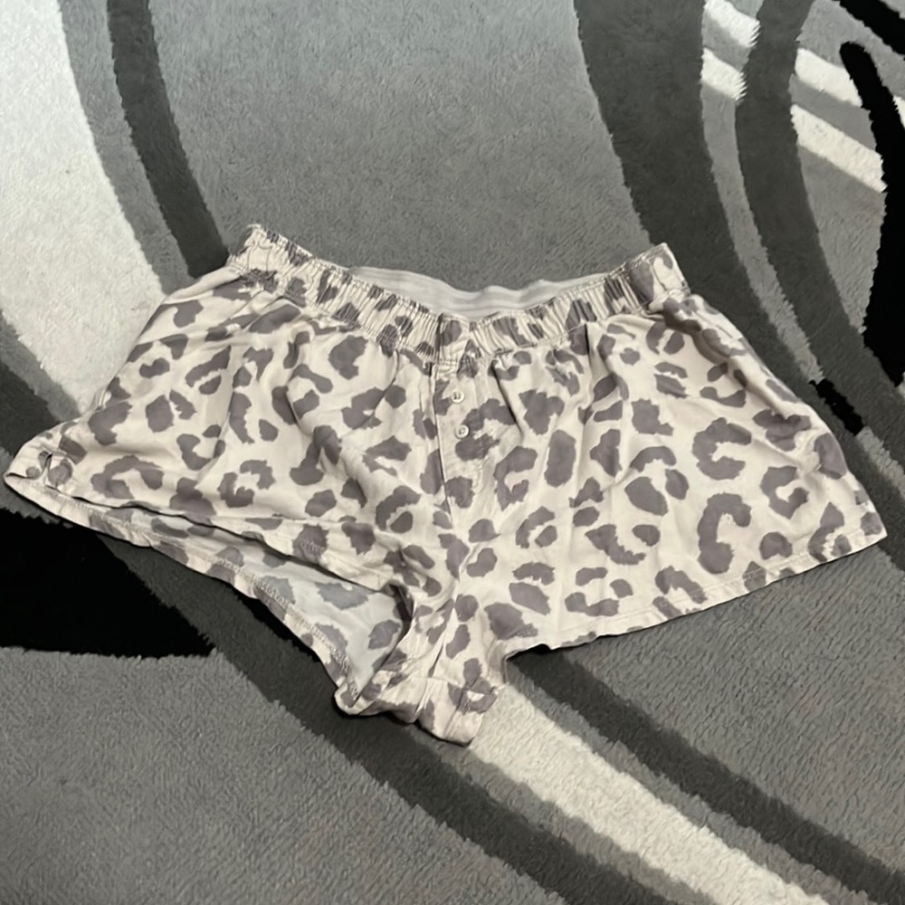 Cheetah print pj shorts